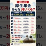 2026年版｜厚生年金、みんな月いくら？