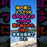 産後4か月の娘の家事当番表、夫の欄だけ4週間空白でした#シニア #年金生活 #老後