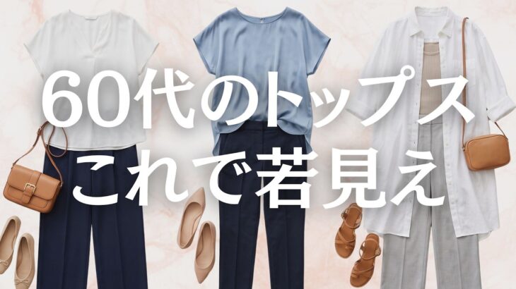 【シニアファッション】夏の細見えトップス5選