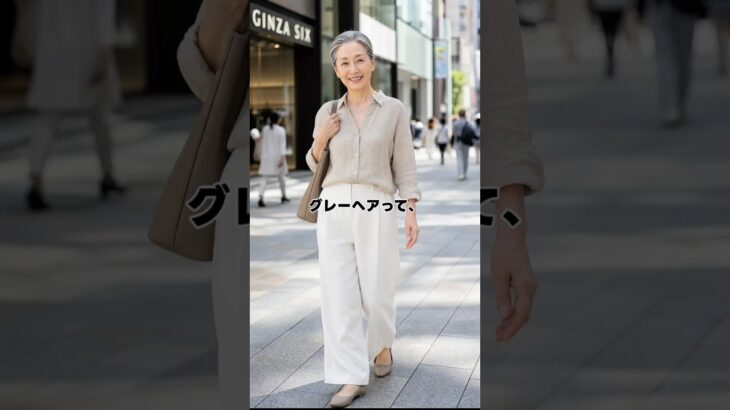 シルバーヘアが上品に見える人の共通点✨ #シルバーヘア #グレイヘア #白髪 #大人女性 #大人ヘア #50代女性 #60代女性 #シニアファッション #大人ファッション #ヘアスタイル