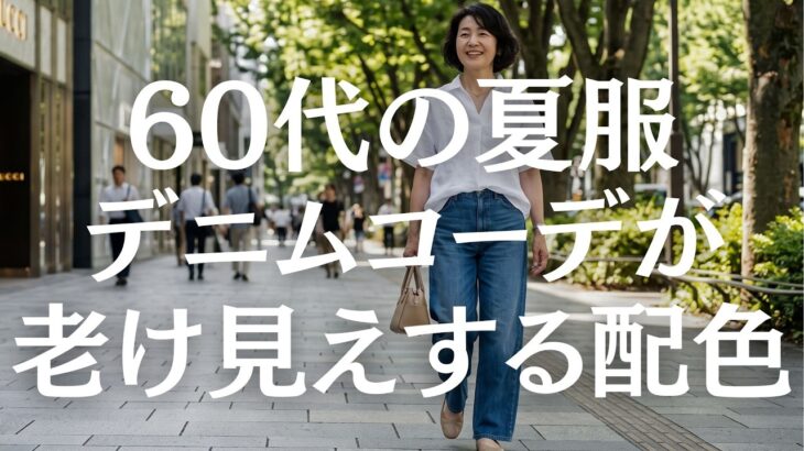 【シニアファッション】50代60代｜もう迷わない！デニムに似合う配色5選
