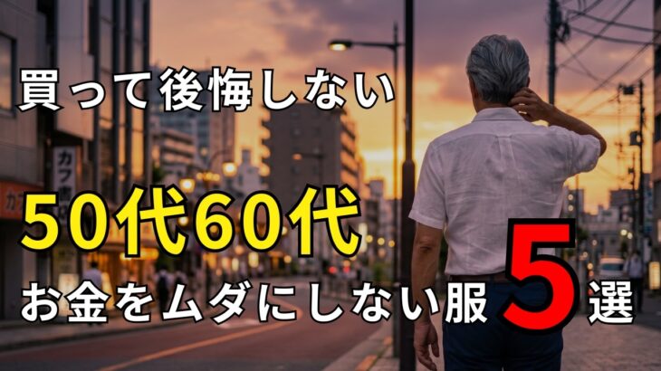 【シニアメンズファッション】50代60代男性が買って後悔する服5選お金をムダにしない夏の買い物術