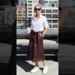 (감성짱 엄마룩)똥배,허벅지가 걱정된다면? 50,60,70 세련되게 하체 커버 꿀팁#중년패션#시니어패션#мода #fashion#おしゃれママ #60대여성룩 #style #ootd