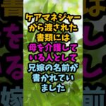 6年間母を介護した私が見た計画書　主介護者は兄嫁でした#シニア #年金生活 #老後