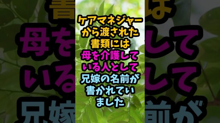 6年間母を介護した私が見た計画書　主介護者は兄嫁でした#シニア #年金生活 #老後