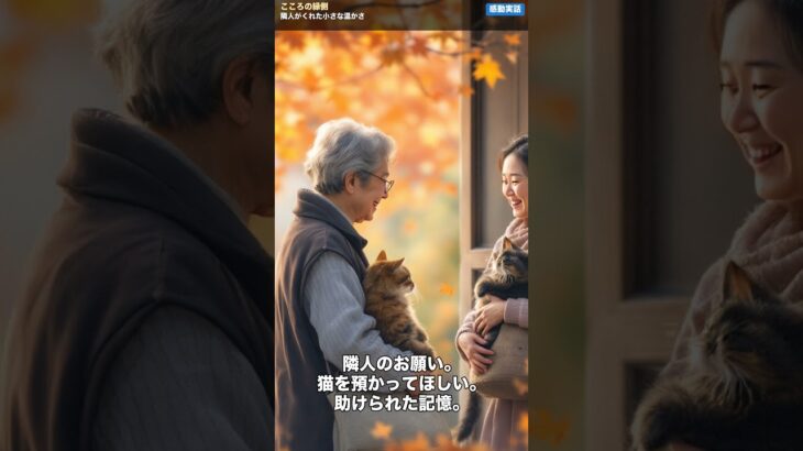 隣人がくれた小さな温かさ  #老後資金, #年金, #60代 #シニア, #人生の教訓, #涙,#感動 #ショート動画, #高齢者, #介護