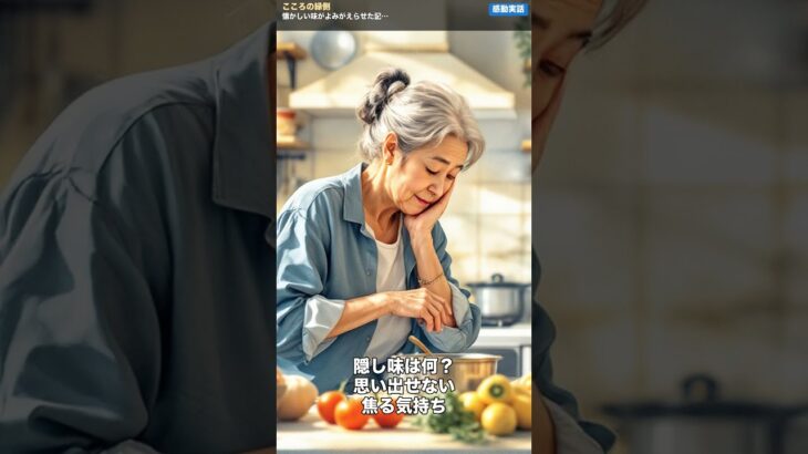 懐かしい味がよみがえらせた記憶 #老後資金, #年金, #60代 #シニア, #人生の教訓, #涙,#感動 #ショート動画, #高齢者, #介護