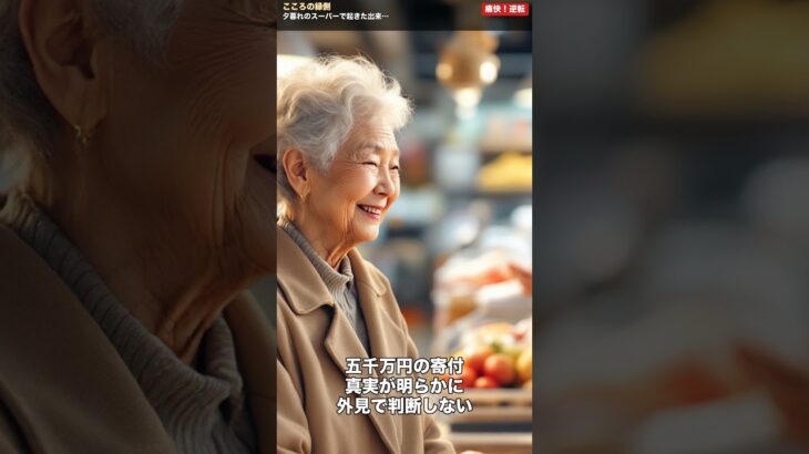 夕暮れのスーパーで起きた出来事 #老後資金, #年金, #60代 #シニア, #人生の教訓, #涙,#感動 #ショート動画, #高齢者, #介護