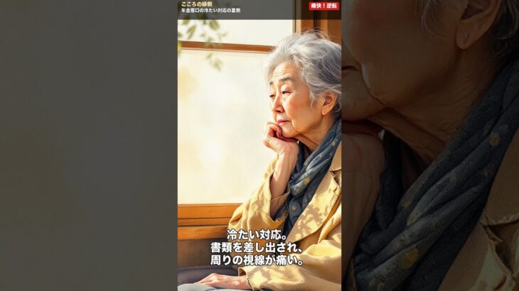 年金窓口の冷たい対応の裏側  #老後資金, #年金, #60代 #シニア, #人生の教訓, #涙,#感動 #ショート動画, #高齢者, #介護