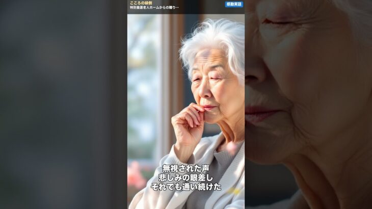 特別養護老人ホームからの贈り物  #老後資金, #年金, #60代 #シニア, #人生の教訓, #涙,#感動 #ショート動画, #高齢者, #介護