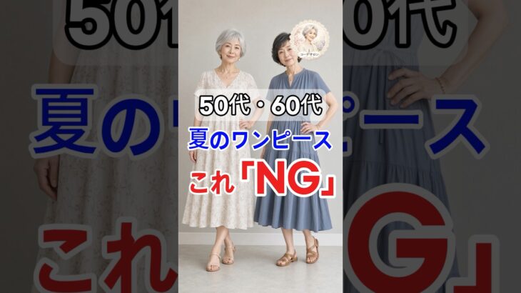 60代からの夏のワンピース選び、もう迷わないために。 #50代ファッション #60代ファッション #70代ファッション