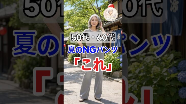 60代からは要注意！避けたいパンツ3選＆すっきり見せる解決策