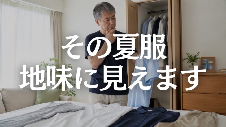 【60代メンズファッション】夏服が地味に見える原因｜いつもの服を変える4つの方法