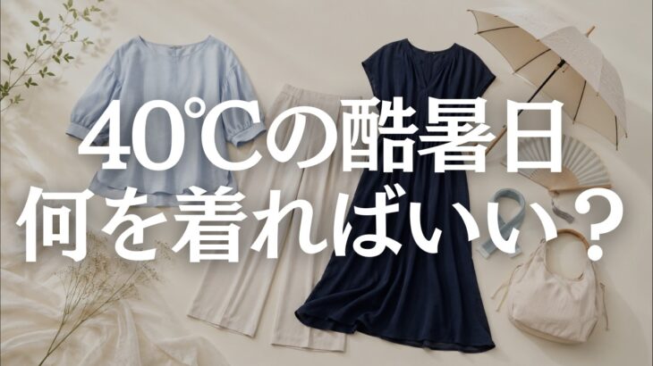 【60代ファッション】40℃の酷暑日、何を着る？重ね着しない涼しい夏服と暑さ対策