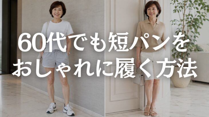 【60代ファッション】ハーフパンツは若作りじゃない｜大人が上品に履く5つのコツ