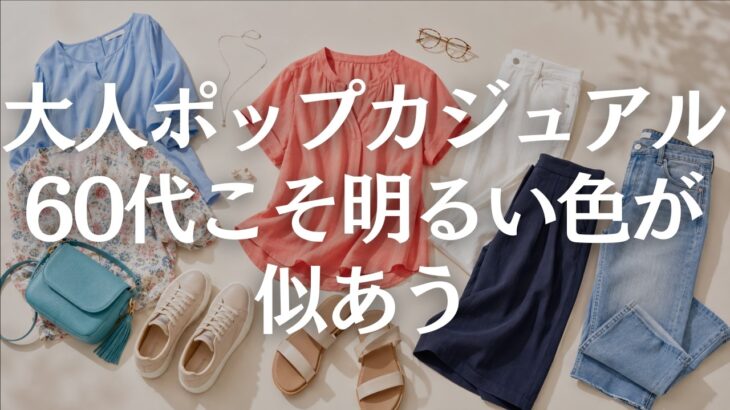 【60代ファッション】明るい色は若作りじゃない｜大人が上品に楽しむ色・柄コーデ5つの法則