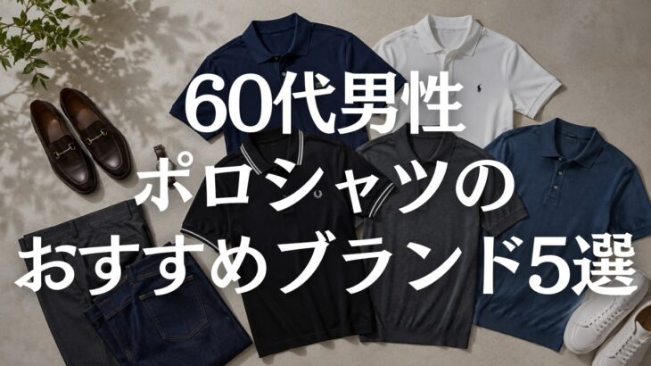 【60代メンズファッション】おすすめポロシャツブランド5選｜？定番5ブランドの違いと失敗しない選び方