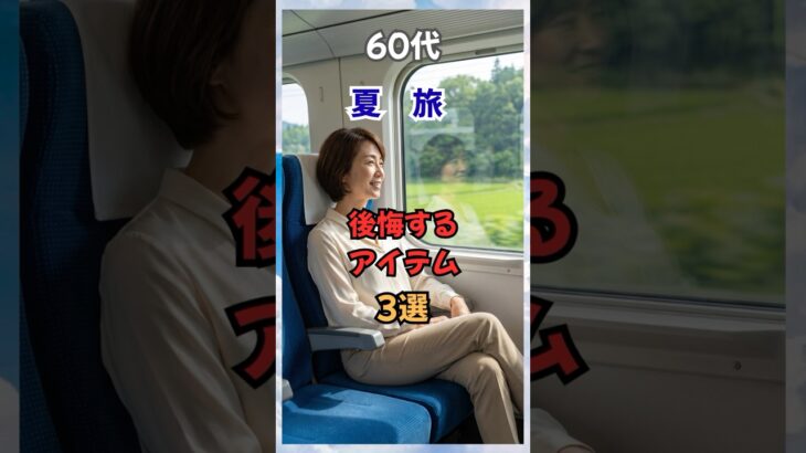 60代、夏旅で後悔するアイテム３選！#60代ファッション #50代ファッション #60代コーデ #50代コーデ #シニアファッション  #若見え