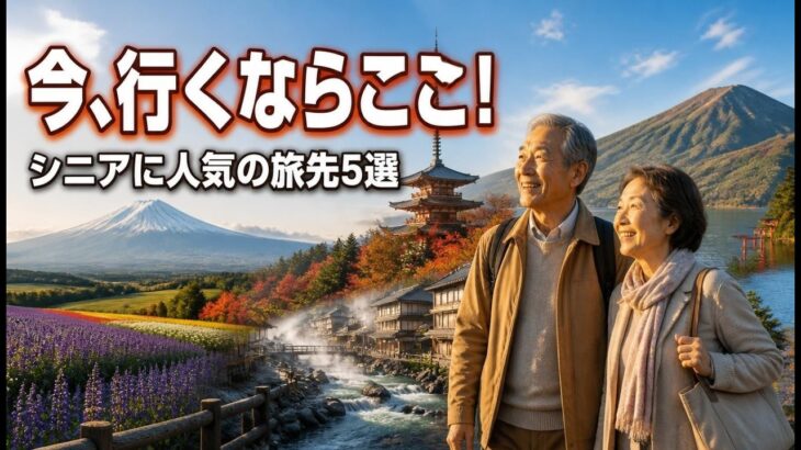 60代・70代が選んだ！今行きたい日本の旅先5選｜一度は行きたい絶景と温泉 #シニア旅行 #60~70代旅行  #日本旅行 #温泉旅行 #北海道旅行 #京都旅行 #別府温泉 #箱根旅行 #草津温泉