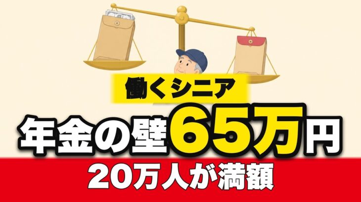 【働くシニアは必見】年金が減る基準が65万円に｜2026年4月、20万人が満額に戻った改正の中身