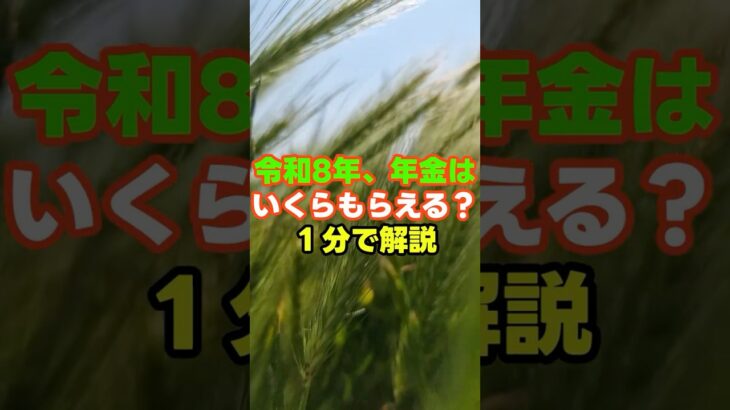 ㊗️7万回再生🎉令和８年、年金はいくらもらえる？１分で解説　＃年金　＃老後　＃お金