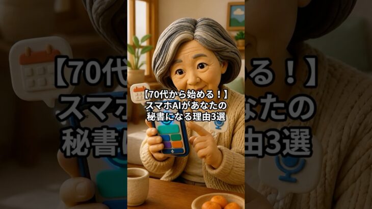 【70代から始める！】スマホAIがあなたの有能な秘書になる理由3選