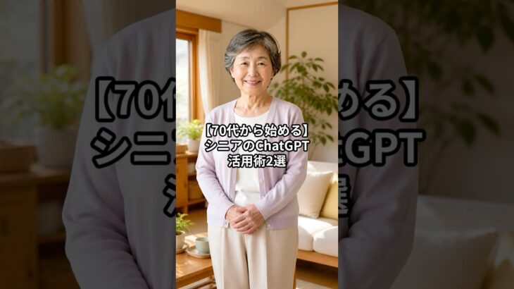 【70代から始める！】文字入力不要！シニアのためのChatGPTおすすめ使い方2選