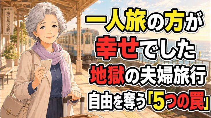 「一人で旅をしているときのほうが、私は幸せです」――かつて伴侶と一緒に世界を旅することを夢見ていた74歳の女性が、涙ながらに明かした“地獄のような旅行”と、老後の自由を奪った「5つの罠」。