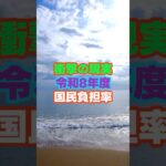 衝撃の現実令和8年度国民負担率　＃国民負担率