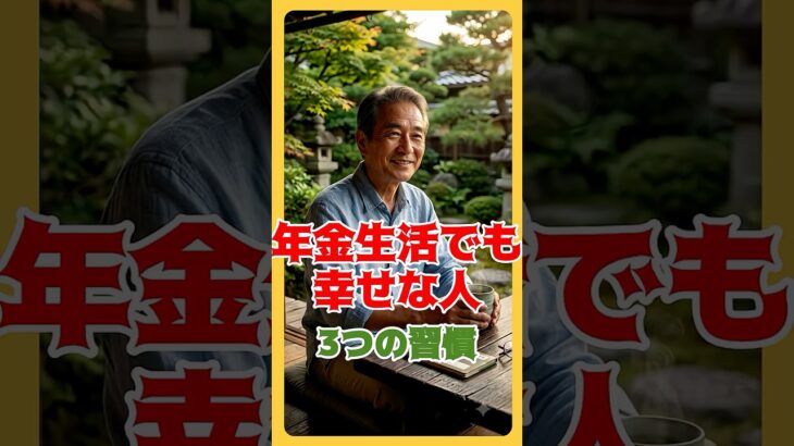 年金生活でも穏やかな人には共通する習慣があります【8月14日年金前】