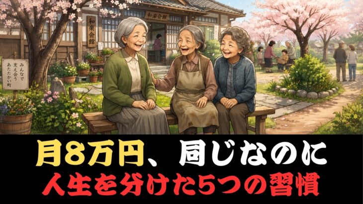 シニア漫画｜【朗読】年金月8万円、豊かな人と貧しい人を分けた「5つの習慣」