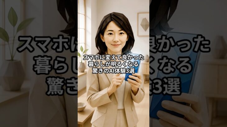 【スマホに変えて良かった！】暮らしがパッと明るくなる驚きのAI体験3選