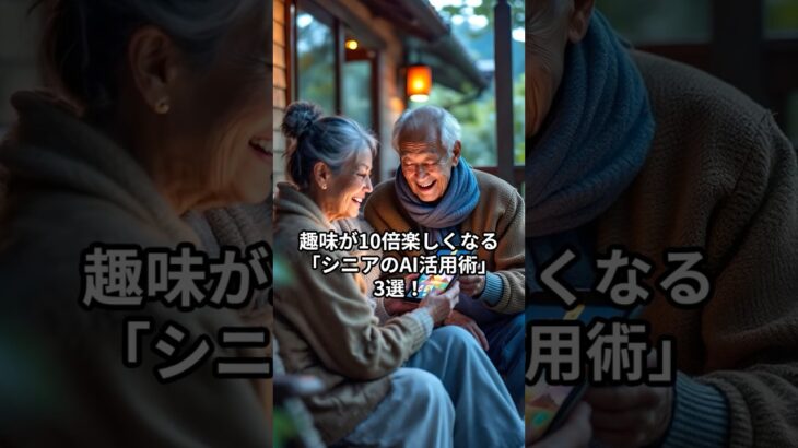 【趣味×AI】旅行プランからお孫さんへのLINEまで！人生が10倍楽しくなる「シニアのAI活用術」3選！