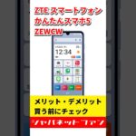 ZTE スマートフォン かんたんスマホ5 ZEWCWのメリット・デメリット #ジャパネット #ジャパネットたかた