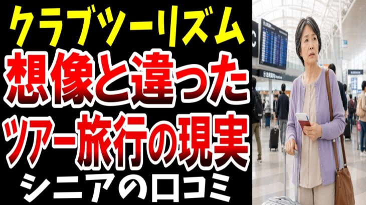 【後悔】クラ〇ツーリズムに参加して分かった『ツアー旅行の現実』、シニアの口コミを紹介します