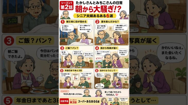 【シニア夫婦あるある】〇〇｜たかしさんとみちこさんの日常 #