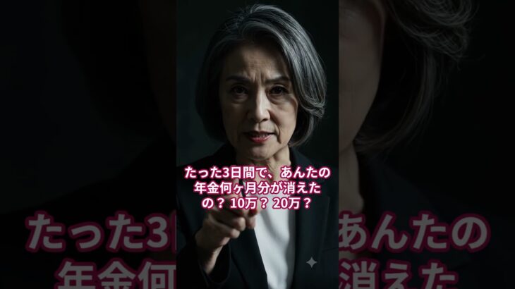 【緊急監査】お盆で年金が消えたシニアへ。むしり取られた老後資金を取り戻す「鉄壁の資産防衛術」オープニング