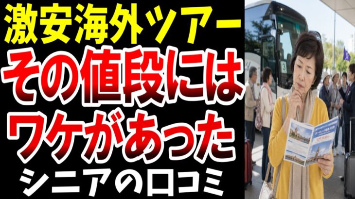 【激安ツアー】安いには理由がある、海外ツアーでシニアが驚いたこと、シニアの口コミを紹介します