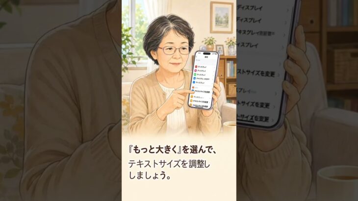 スマホの文字を大きくする方法